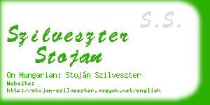 szilveszter stojan business card