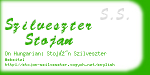 szilveszter stojan business card